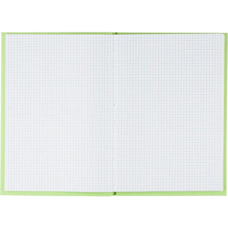 Книга учета 96 листов А4 в клетку на сшивке блок офсет Attache Bright  Сolours (обложка - картон, цвет лайм)
