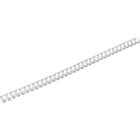 Пружины для переплета металлические Promega office 6.4 мм серебристые  (100 штук в упаковке)