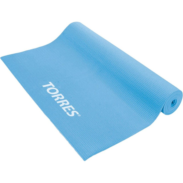 Коврик для фитнеса и йоги Torres Basis 3 172x60x0.3 см голубой