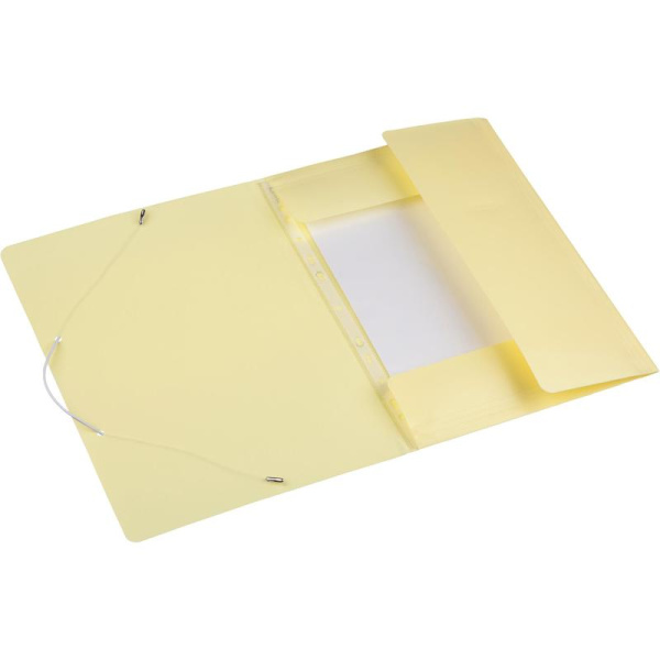 Папка на резинках Attache Акварель А4 20 мм пластиковая до 150 листов  желтая (толщина обложки 0.35 мм)