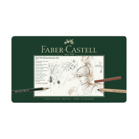 Набор художественных изделий Faber-Castell Pitt Monochrome 33 предмета Набор художественных изделий Faber-Castell Pitt Monochrome 33 предмета