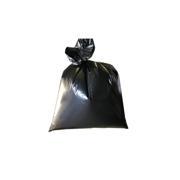 Мешки для мусора на 120 литров черные (35 мкм, в упаковке 50 штук, 70х110 см)