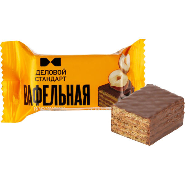 Конфеты глазированные вафельные Деловой Стандарт со вкусом ореха 0.5 кг