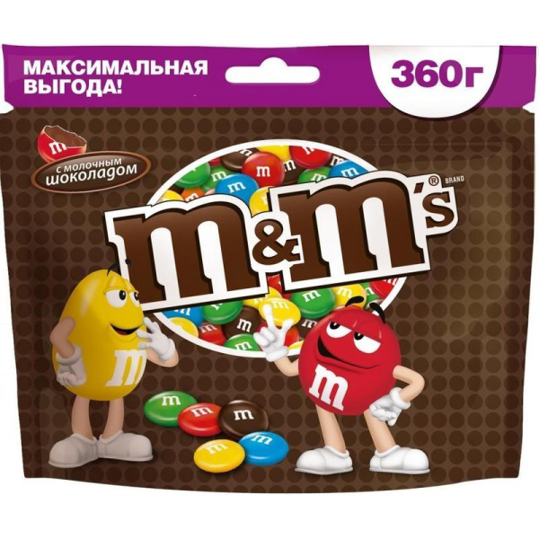 Драже M&M's с шоколадом 360 г