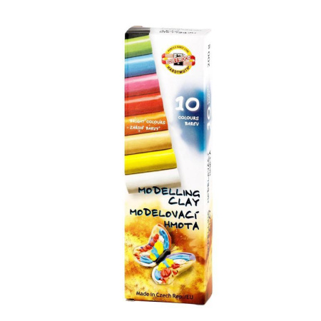 Пластилин восковой Koh-I-Noor Бабочка 10 цветов 200 г Пластилин восковой Koh-I-Noor Бабочка 10 цветов 200 г