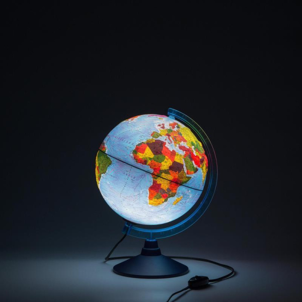 Глобуc Globen физико-политический интерактивный с подсветкой рельефный (250 мм)