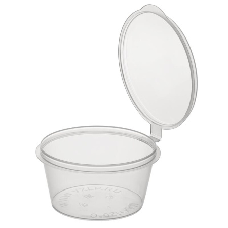 Соусник одноразовый с крышкой 53 мм 50 мл (1400 штук в упаковке)