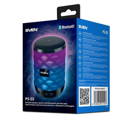 Портативная колонка Sven PS-55 черная (SV-021146)