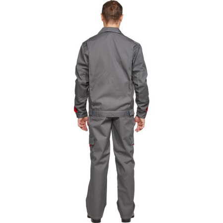 Костюм рабочий летний мужской л10-КБР темно-серый/светло-серый (размер 48-50, рост 170-176)