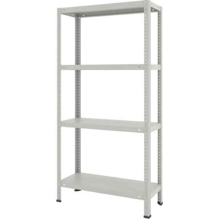 Стеллаж металлический Everest Lite серый 4 полки 750х300х1500 мм