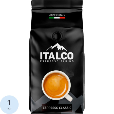 Кофе в зёрнах Italco Espresso Classic 1 кг (вакуумная упаковка)