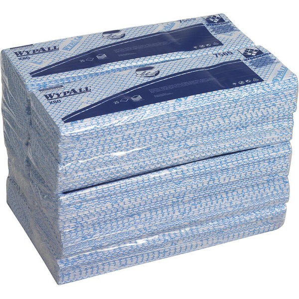 Нетканый протирочный материал Kimberly-Clark WypAll X80 синий