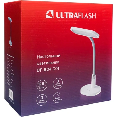 Светильник настольный Ultraflash UF-804 C01 белый