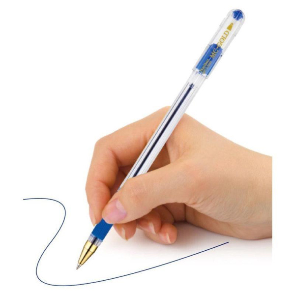 Ручка шариковая MunHwa MC Gold синяя (толщина линии 0.3 мм)
