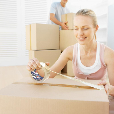 Клейкая лента упаковочная Unibob 600 48 мм x 66 м 45 мкм прозрачная Клейкая лента упаковочная Unibob 600 48 мм x 66 м 45 мкм прозрачная