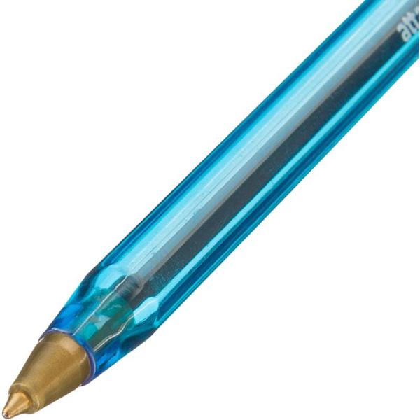 Ручка шариковая неавтоматическая Attache Economy Caribs синяя (толщина  линии 0.3 мм)