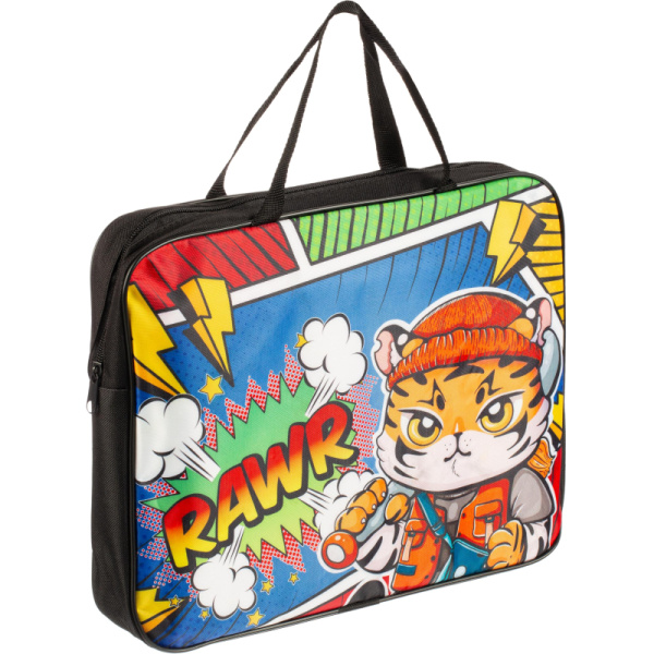 Папка школьника А4 с ручками ПШ-11, МОДНЫЙ ТИГРЕНОК