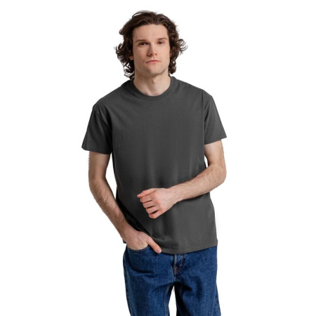 Футболка темно-серая Imperial 190 короткий рукав 100% хлопок размер L  (52-54)