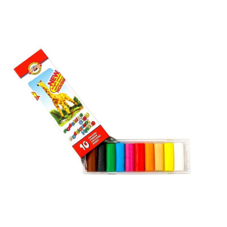 Пластилин классический Koh-I-Noor Жираф 10 цветов 200 г