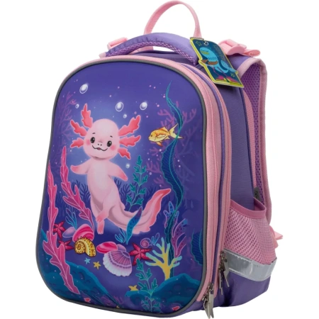 Ранец Комус Класс Аксолотль фиолетовый с двумя отделениями (с  наполнителем)