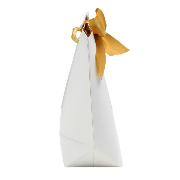 Пакет подарочный бумажный Present белый (21х17х7 см)