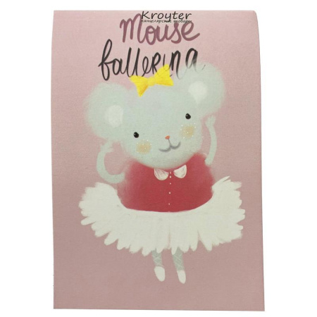 Блокнот Kroyter Друзья А6 48 листов в клетку на скобе (00088)