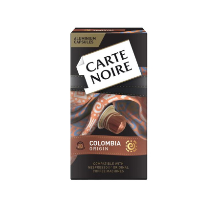 Кофе в капсулах для кофемашин Carte Noire Colombia Original (10 штук в  упаковке)