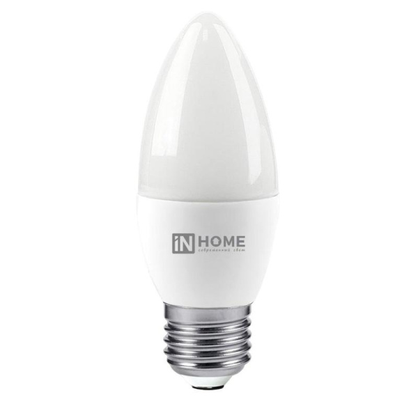 Лампа светодиодная In Home LED-СВЕЧА-VC свеча 6Вт 3000K 570Лм 220В  4690612020402