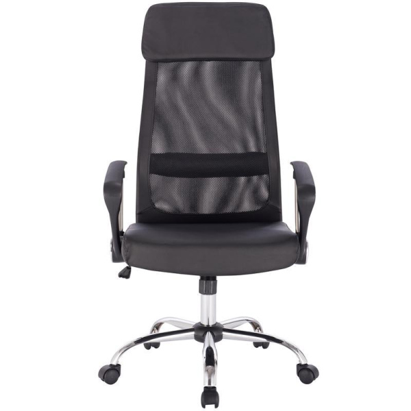 Кресло для руководителя Easy Chair 589 TPU черное (искусственная кожа/сетка, металл)