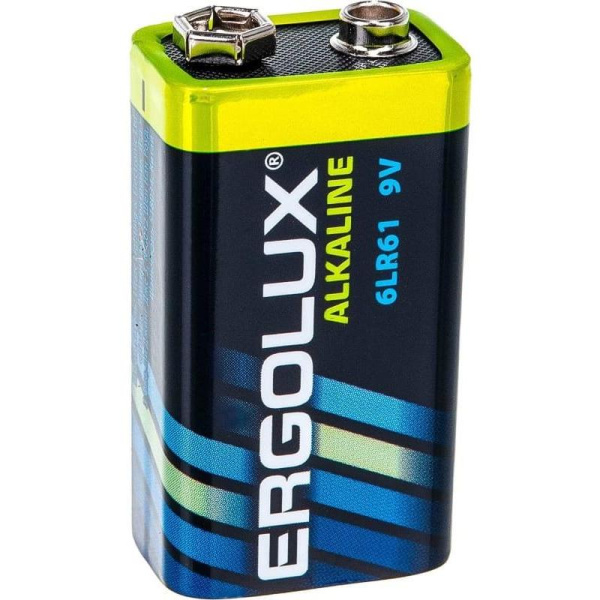 Батарейка крона (6LR61) Ergolux Alkaline BL-1