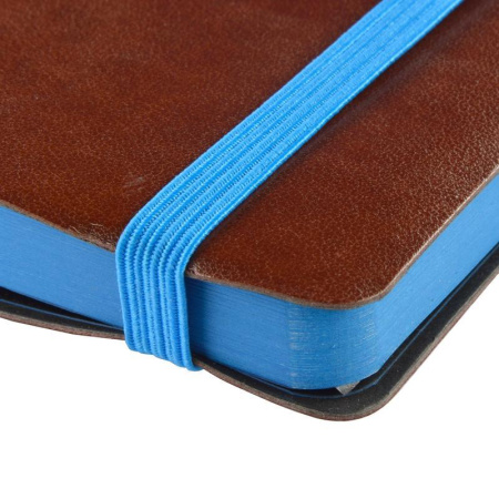 Ежедневник недатированный Bruno Visconti Megapolis Soft искусственная кожа А5 136 листов коричневый (голубой обрез, 144х212 мм) (артикул производителя 3-470/06)