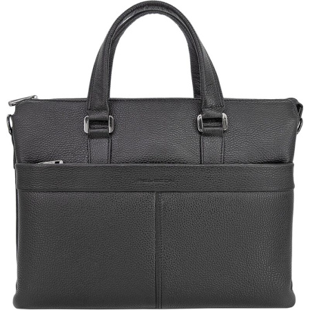 Портфель Pellecon черный из натуральной кожи (102-21549-1)