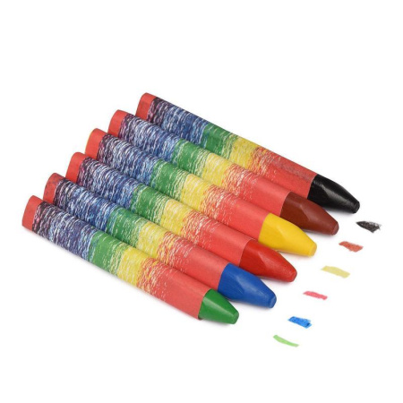 Мелки восковые «Кроха» (6цв, европодвес)