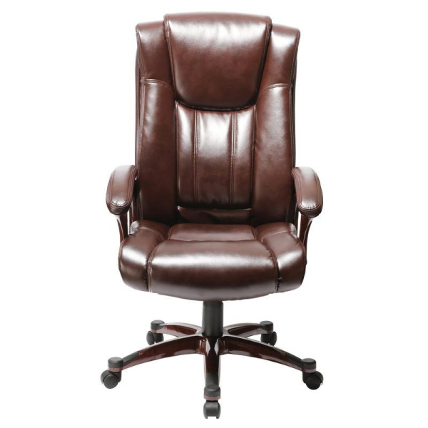 Кресло для руководителя Easy Chair 632 TR коричневое (рециклированная кожа, пластик)