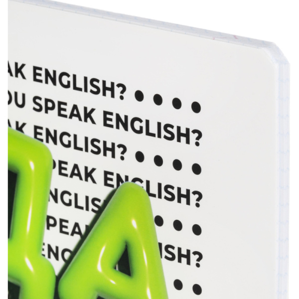 Тетрадь предметная по английскому языку Комус Класс Кириллица А5 48  листов в клетку, Soft Touch