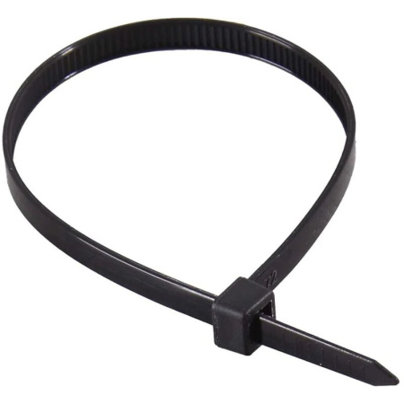 Хомут (стяжка) пластиковый Вихрь 200x4.8 мм черный 100 штук