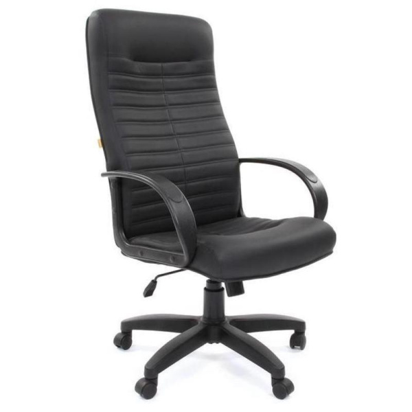 Кресло для руководителя Chairman 480 LT черное (искусственная кожа, пластик)