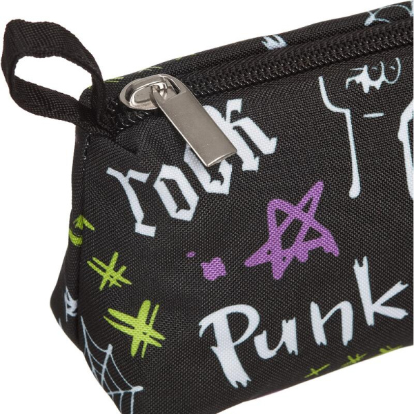 Пенал-косметичка односекционный Комус Класс (№1 School) Рок черный