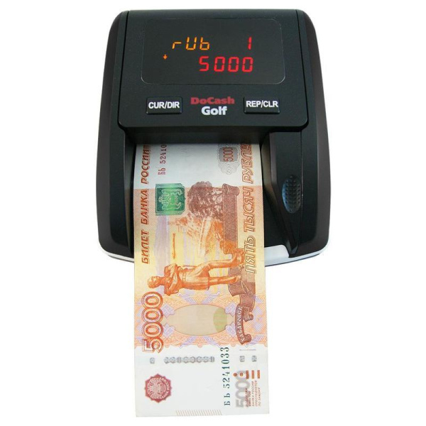 Детектор банкнот DoCash Golf автоматический с аккумулятором