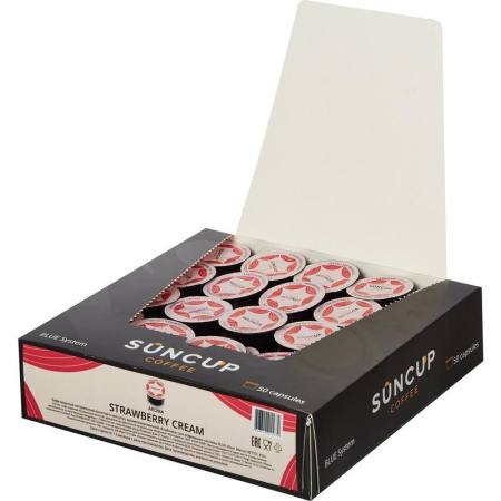 Кофе в капсулах для кофемашин Suncup Strawberry Cream (50 штук в упаковке)