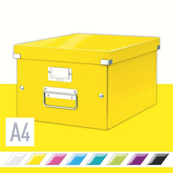 Короб для хранения Leitz картон желтый 281x200x370 мм