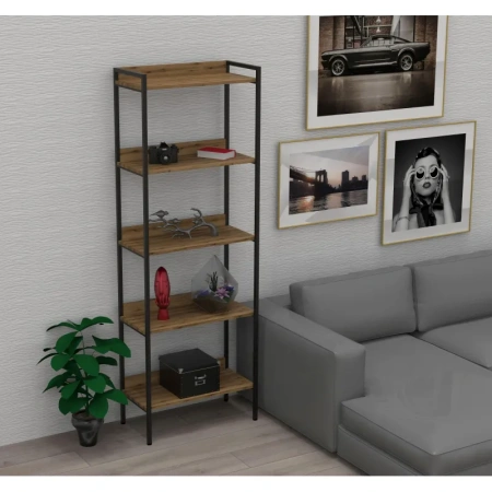 Стеллаж Комус Онега-10 (дуб вотан, 675х337х1950/1960)