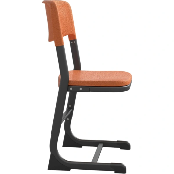 Стул ученический Комус Мебель оранжевый/антрацит регулируемый рост 5-7