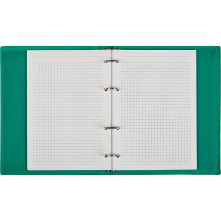 Бизнес-тетрадь Attache А5 160 листов зеленая в клетку на кольцах  (165х215 мм) Бизнес-тетрадь Attache А5 160 листов зеленая в клетку на кольцах  (165х215 мм)