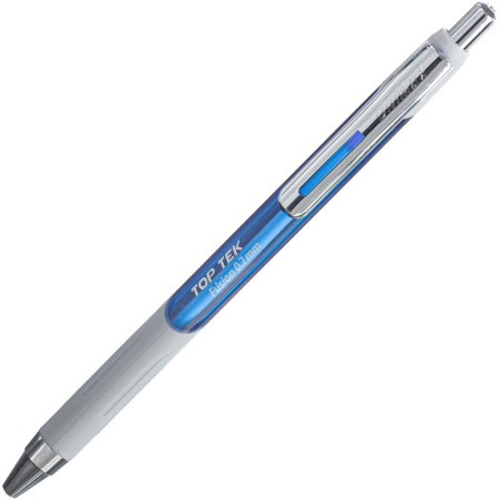 Ручка шариковая одноразовая автоматическая Unimax Top Tek Fusion синяя (толщина линиии 0.5 мм)
