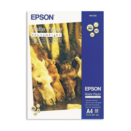 Бумага для струйной печати Epson S041256 (матовая, А4, 167 г/кв.м, 50 листов)