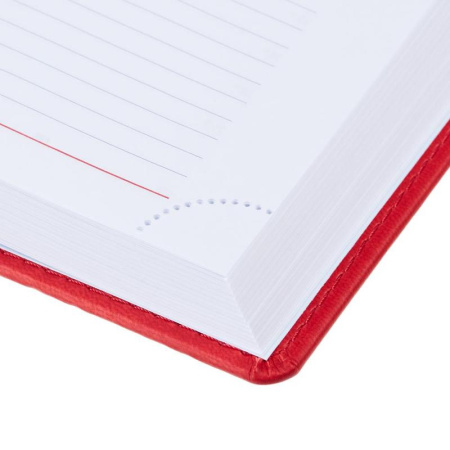 Ежедневник недатированный Attache Сиам искусственная кожа А5 176 листов красный (143x210 мм)