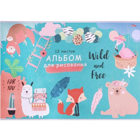 Альбом для рисования Проф-пресс Милые зверушки А4 12 листов