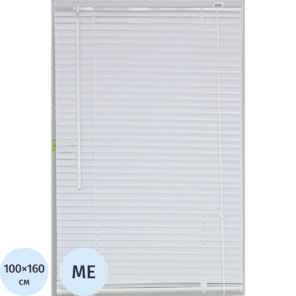 Жалюзи Комус Мебель горизонтальные День-Ночь металлические белые  (100х160 см)