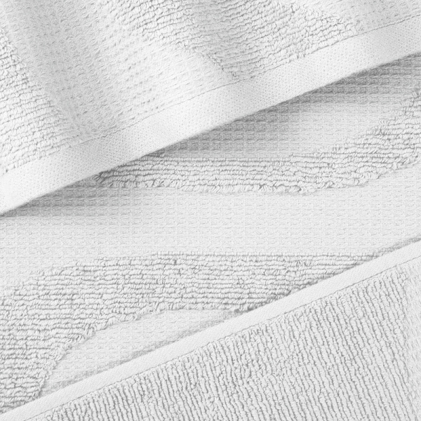 Полотенце махровое Wave Texture 70х140 см 480 г/кв.м белое